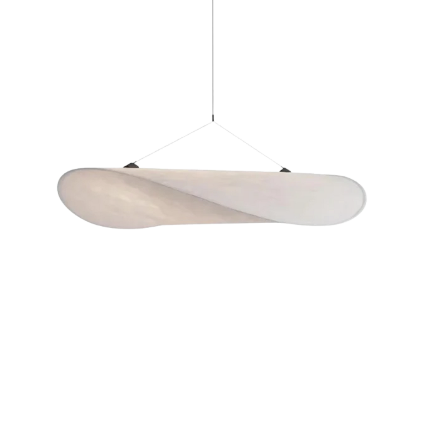 Pendelleuchte Twistform Stoffoptik – Weiches Licht in Skulpturalem Design