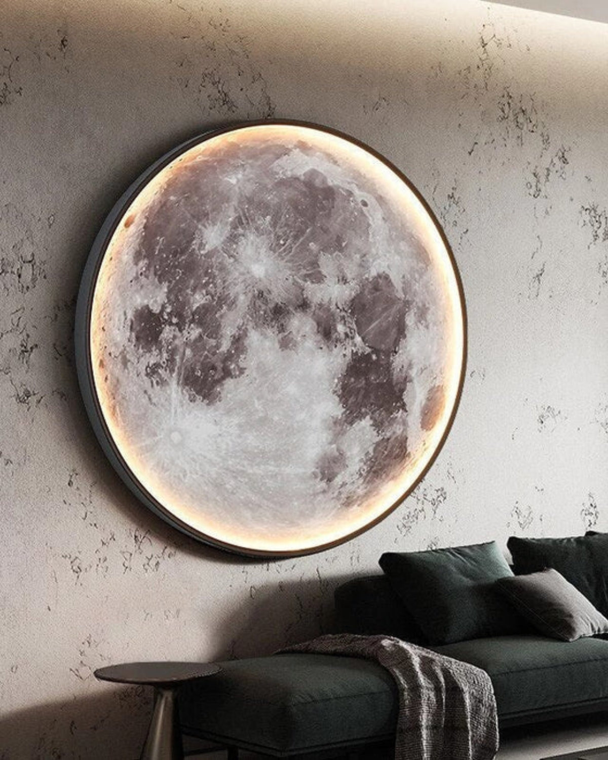 Wandleuchte Mondscheibe Rund – Raumstimmung mit Sanftem Schein