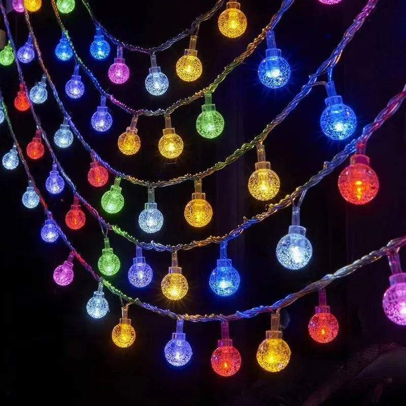 <strong>3m LED LICHT KRISTALL BALL – Wasserdichte Lichterkette für Garten und Camping</strong> 9