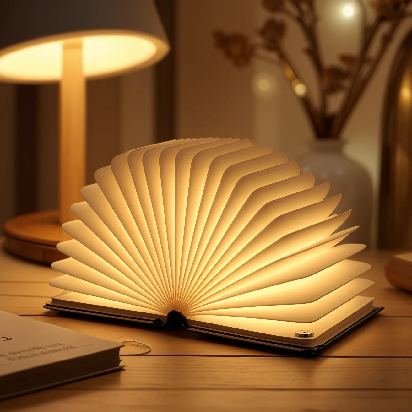 <strong>Luminobook</strong> – Stilvolle LED Buchlampe mit USB-Ladefunktion für Gemütlichkeit 0
