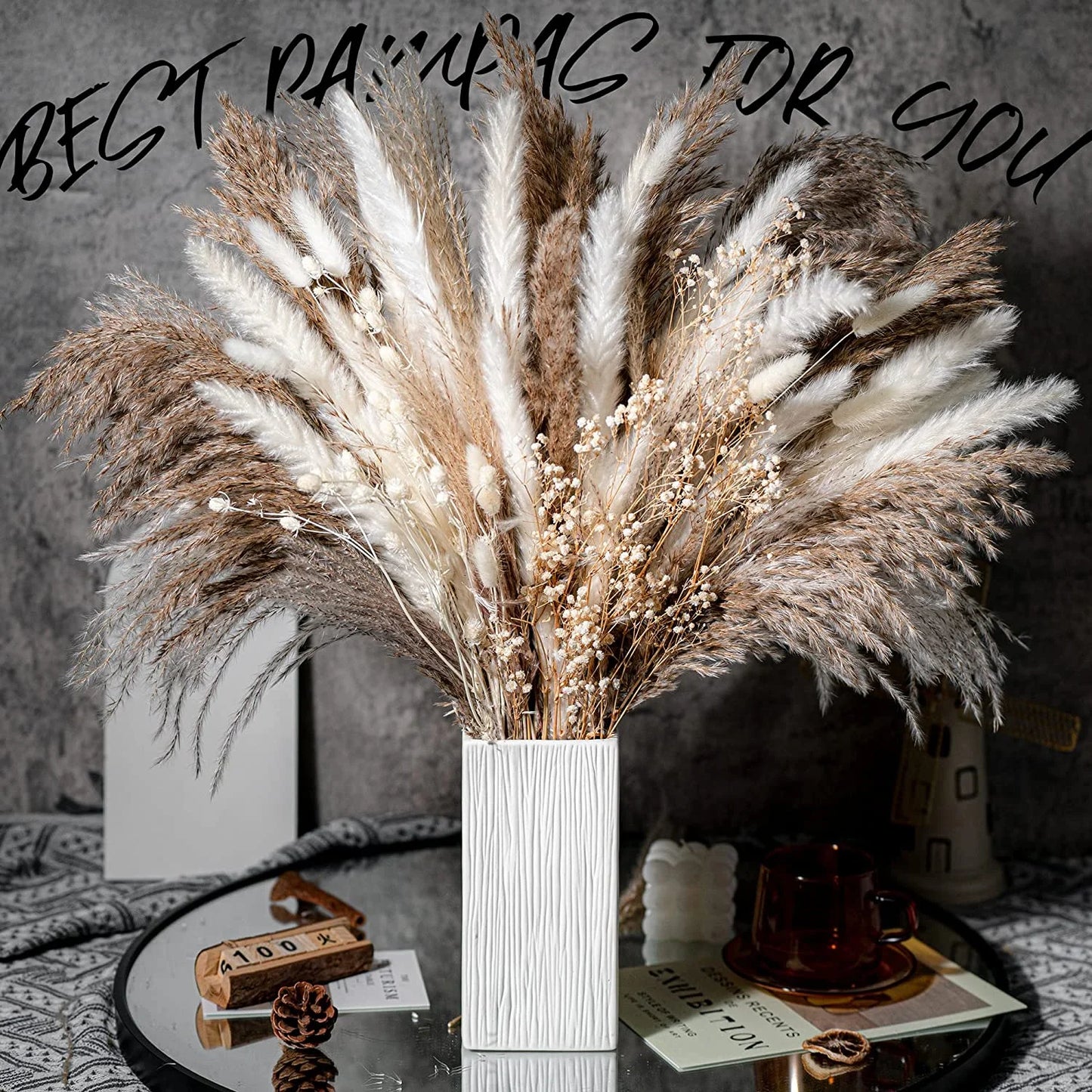 <strong>Natürlicher Getrockneter Pampasgras-Blumenstrauß</strong> – Elegante Boho-Dekoration für Ihr Zuhause 15