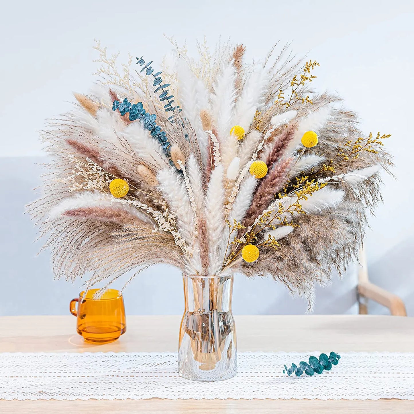 <strong>Natürlicher Getrockneter Pampasgras-Blumenstrauß</strong> – Elegante Boho-Dekoration für Ihr Zuhause 21