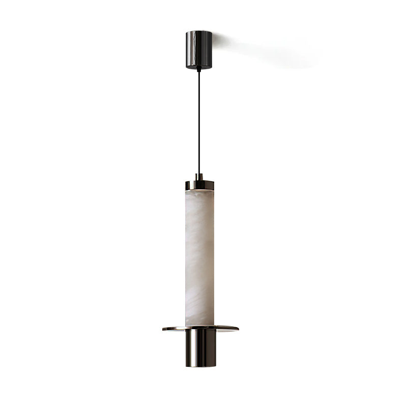 <strong>Zigrina Pendelleuchte</strong> – Eleganter Alabaster-Zylinder mit Warmem Licht 0