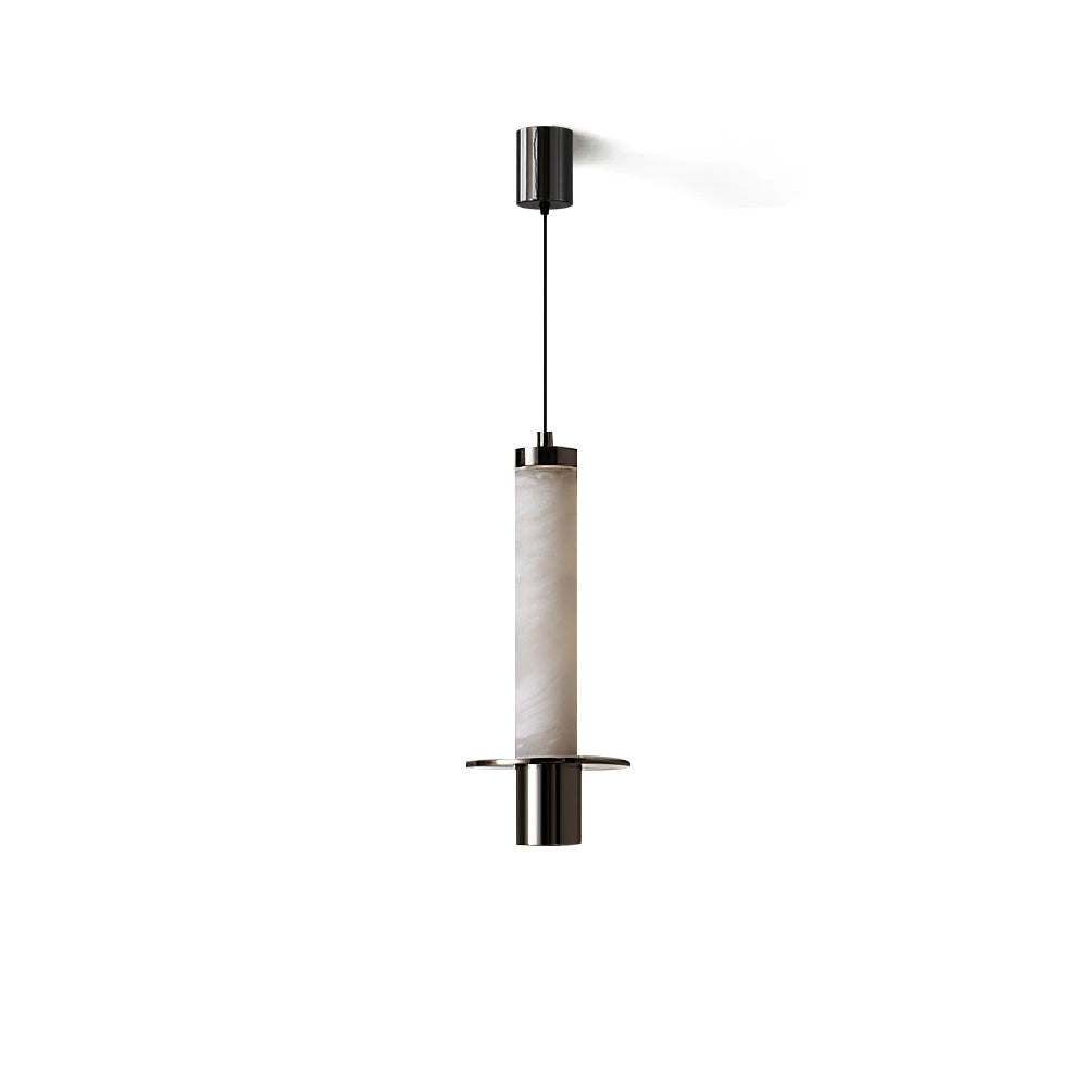 <strong>Zigrina Pendelleuchte</strong> – Eleganter Alabaster-Zylinder mit Warmem Licht 1