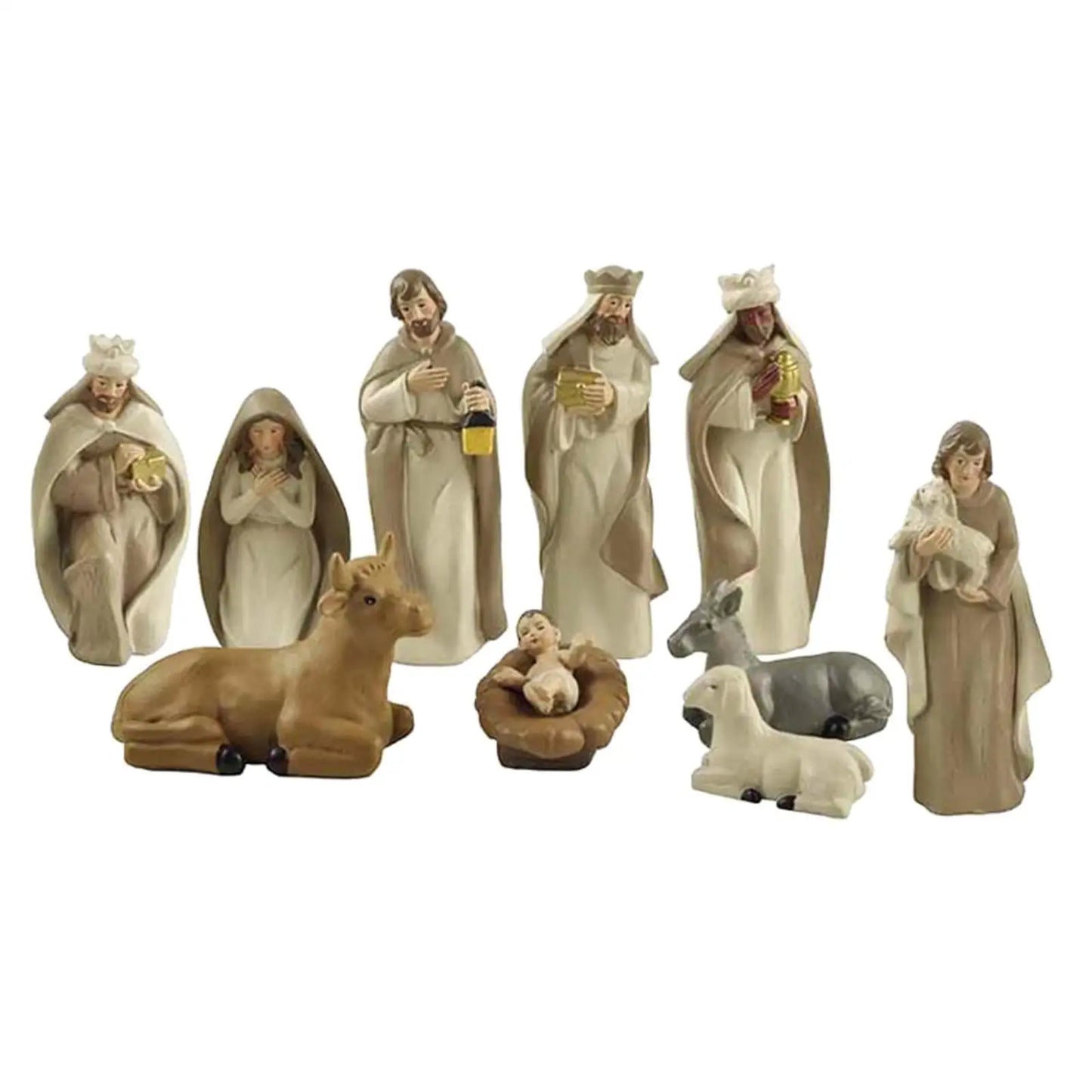 10-Teiliges Weihnachtskrippen-Set – Stilvolle Figuren für Festliche Stimmung 1