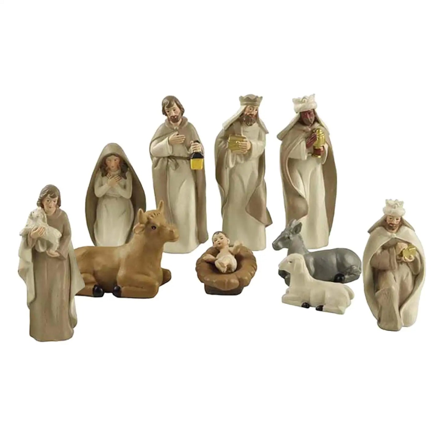 10-Teiliges Weihnachtskrippen-Set – Stilvolle Figuren für Festliche Stimmung 2