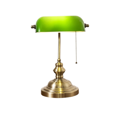 Klassische Bankierslampe Messinggrün – Gezielte Arbeitsbeleuchtung