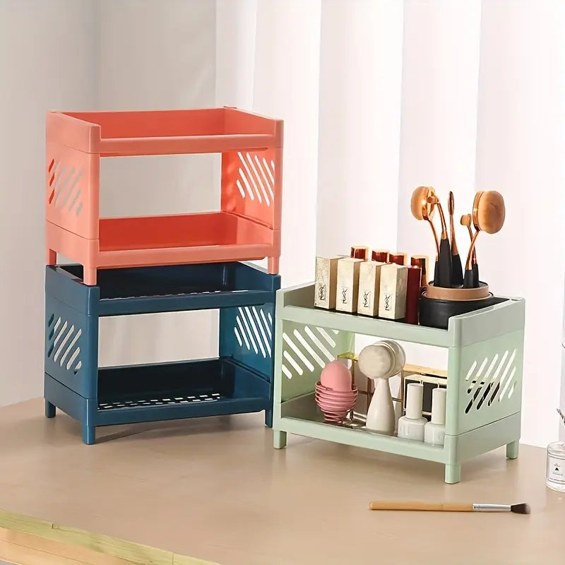 **2-stufiger Rechteckiger Schreibtisch-Organizer – Stilvolle Ordnung für Jeden Raum** 3