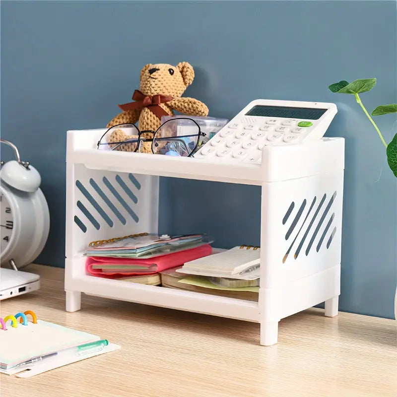 **2-stufiger Rechteckiger Schreibtisch-Organizer – Stilvolle Ordnung für Jeden Raum** 8