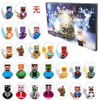 24-Teiliges Minecraft Adventskalender Set – Abenteuerlicher Countdown Mit Überraschungsfiguren für Kinder 13