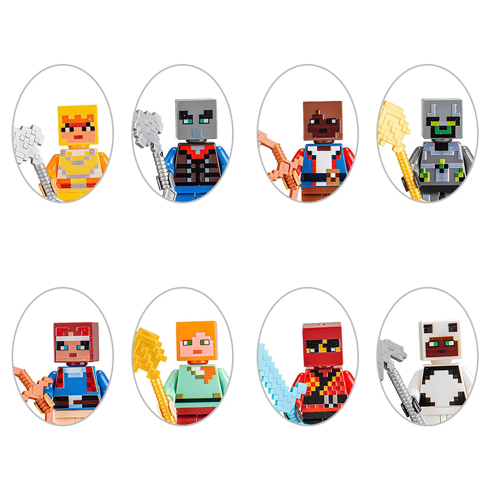 24-Teiliges Minecraft Adventskalender Set – Abenteuerlicher Countdown Mit Überraschungsfiguren für Kinder 3