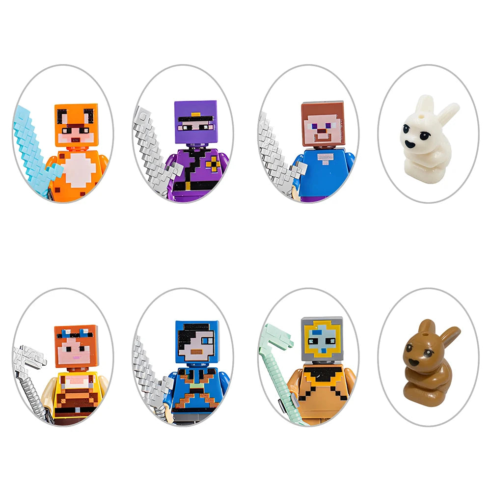 24-Teiliges Minecraft Adventskalender Set – Abenteuerlicher Countdown Mit Überraschungsfiguren für Kinder 4