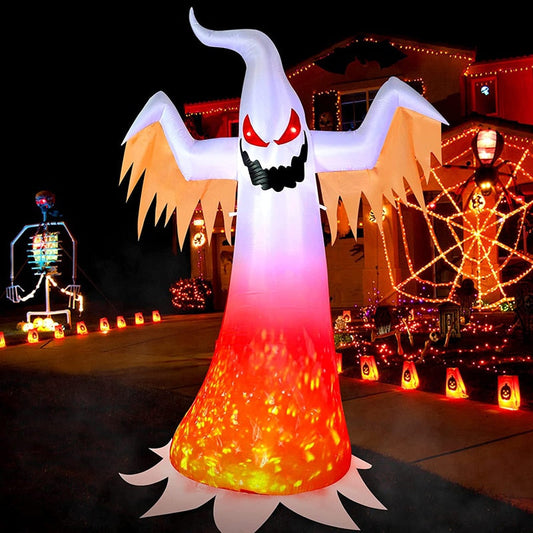 240 CM Aufblasbarer Geist – Gruselige Halloween Deko Für Ihren Garten 1