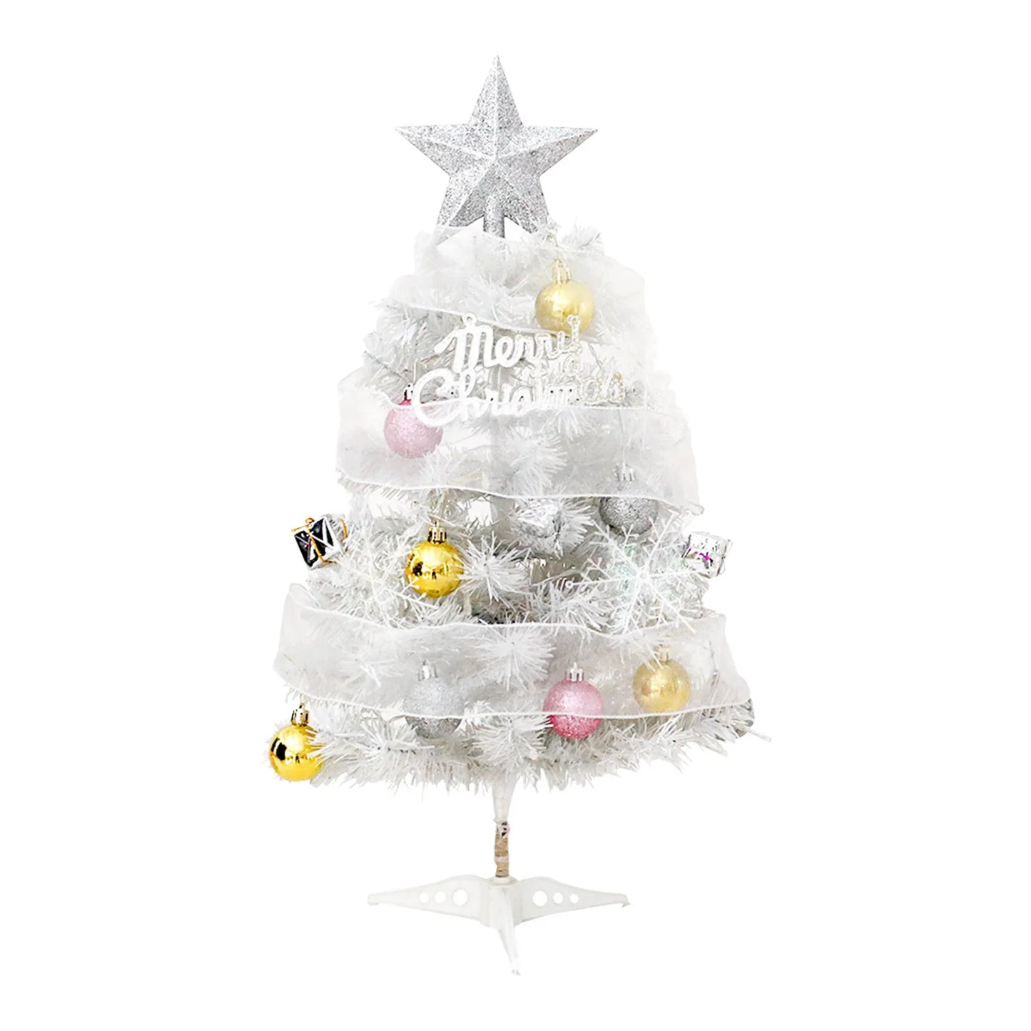 24 PCs Tisch Weihnachtsbaum Set – Festliche LED-Dekoration für Jeden Raum 1