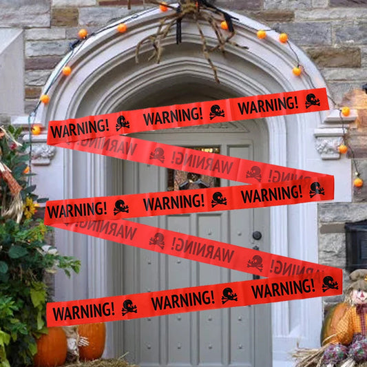 2er-Set Halloween Warnbandzeichen – Gruselige Deko Für Ihre Feier 1