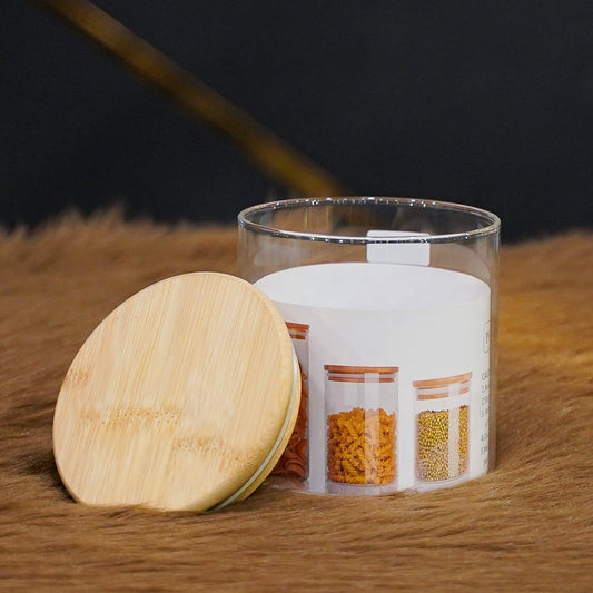 **3-Teiliges Bambus-Vorratsglas-Set – Stilvolle Aufbewahrung für Ihre Lebensmittel** 4