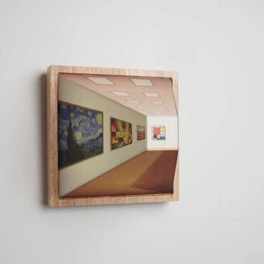 3D-Optische Täuschungslampe aus Massivholz – Kunstvolles Lichtspiel für Ihr Zuhause 0