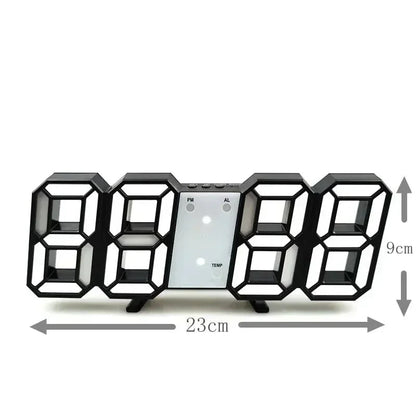 3D LED Wanduhr Modern – Elegante Anzeige mit Praktischen Funktionen 6