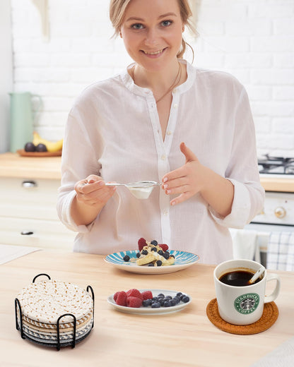 8 Stück Minimalistische Getränkeuntersetzer – Stilvolle Farben Für Jedes Zuhause 6