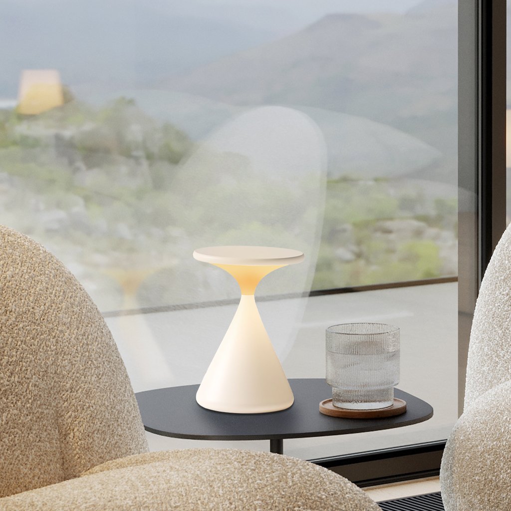 AERON HOURGLASS AKKU TISCHLEUCHTE – Flexibles Licht Ohne Kabel Mit Dimmer 6