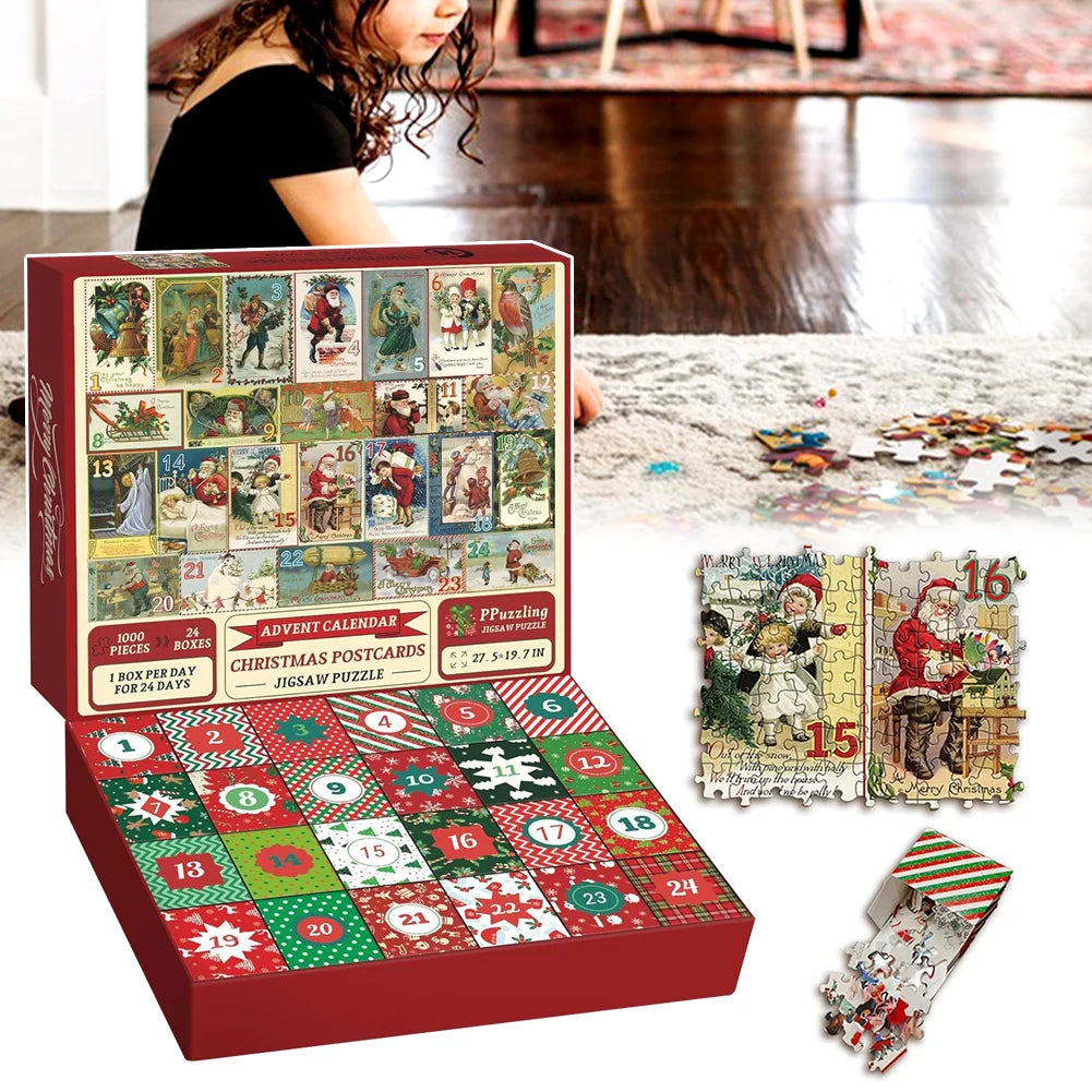 Adventskalender 2024 – Festliches Puzzeln für Erwachsene mit 1000 Teilen 1