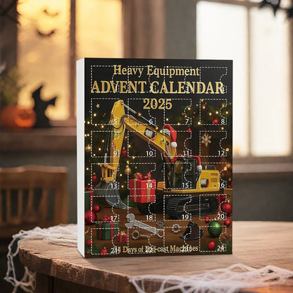 Adventskalender Kinder mit Baufahrzeug-Ornamenten – 24 Tage voller Baustellenzauber 0