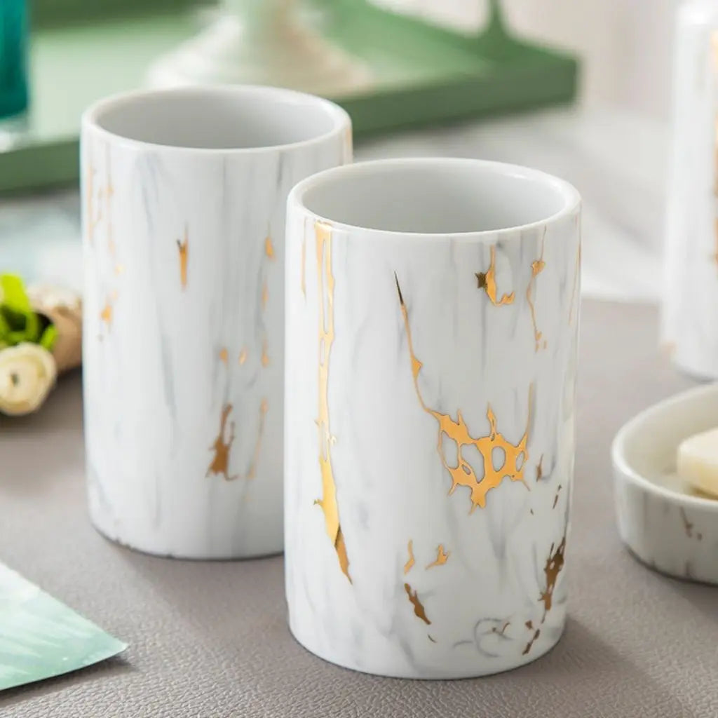 Amelia Marmor-Badezimmerset – Stilvolle Eleganz für Ihr Badezimmer 2