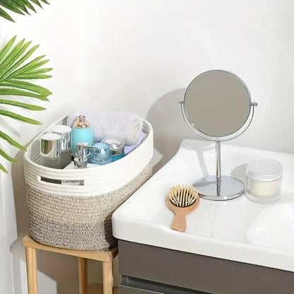 Aufbewahrungskorb Aus Gewebtem Baumwollseil – Stilvolle Ordnung Für Jeden Raum 6