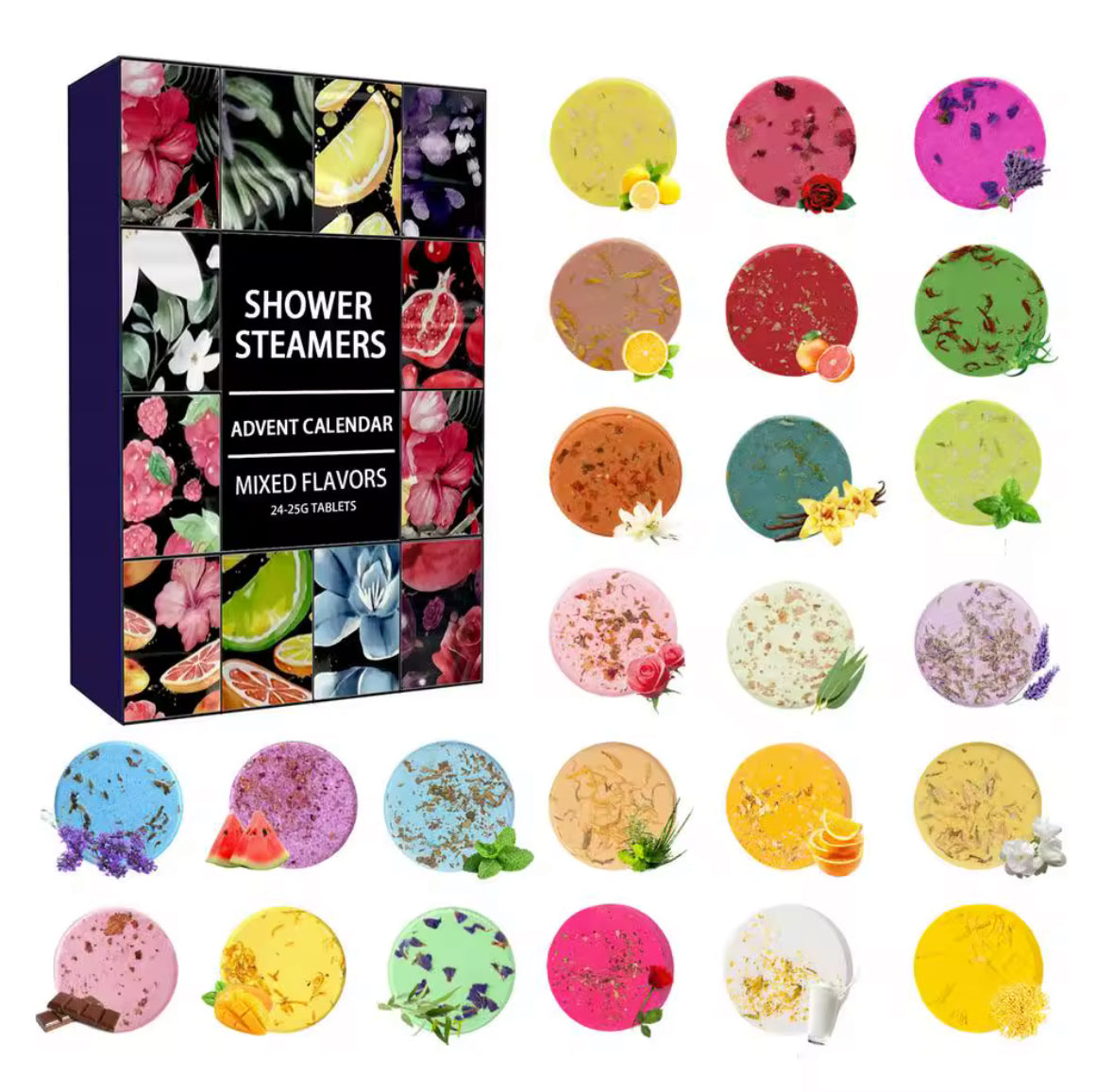 Badespass Duschbomben Adventskalender – 24 Farbenfrohe Überraschungen Für Entspannung 0
