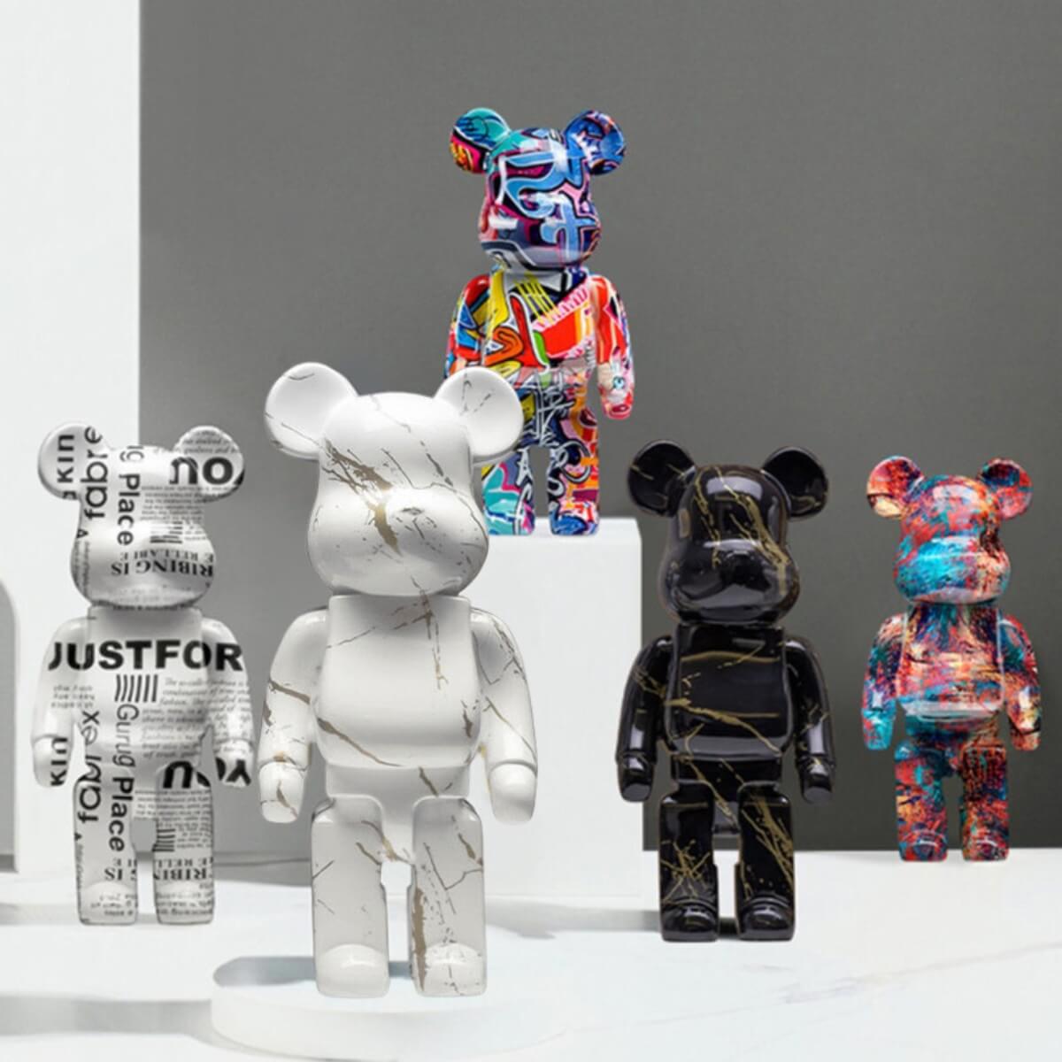 Bär Street Art Figur – Charaktervolle Eleganz für Ihr Zuhause 3