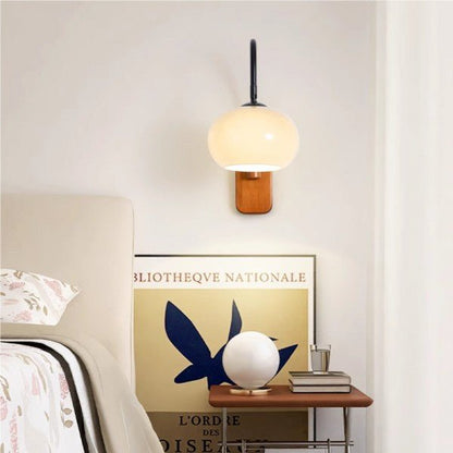 Bauhaus Kaki Rotierende Glaswandlampe – Stilvolle Beleuchtung für Jedes Zuhause 2
