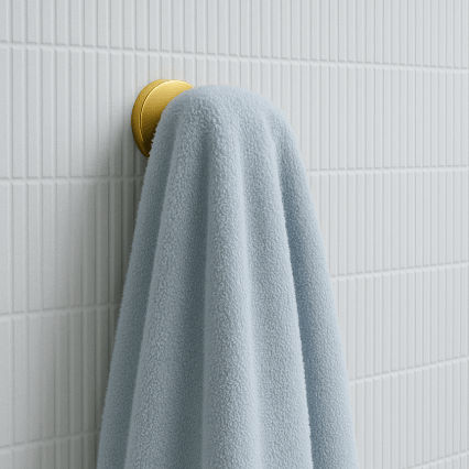 Bayside Luxe Handtuchhaken Satin-Messing – Elegantes Design Für Stilvolle Badezimmer 1