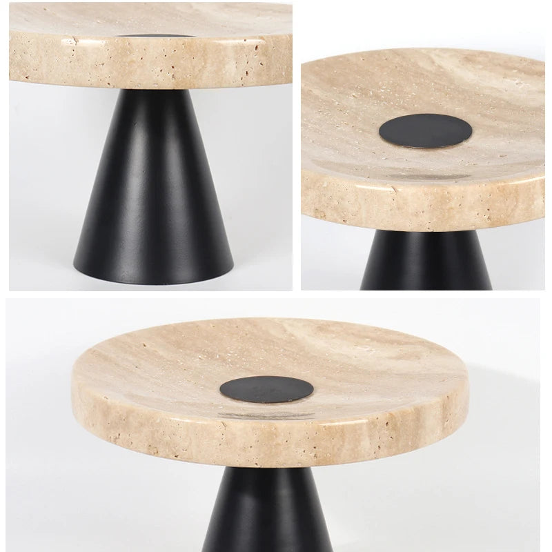 Beige Travertin Serviertablett – Elegantes Design für Stilvolle Anlässe 4