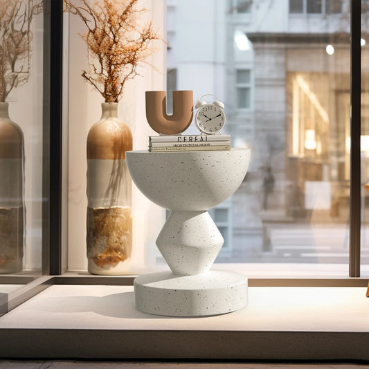 Beistelltisch Aus Kunst-Terrazzo-Beton – Wetterfester Tisch Für Innen Und Außen 6