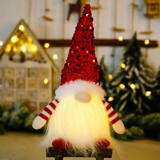 Beleuchtete Weihnachtszwergdekoration – Magische Atmosphäre Mit Funkelnden Lichtern 0