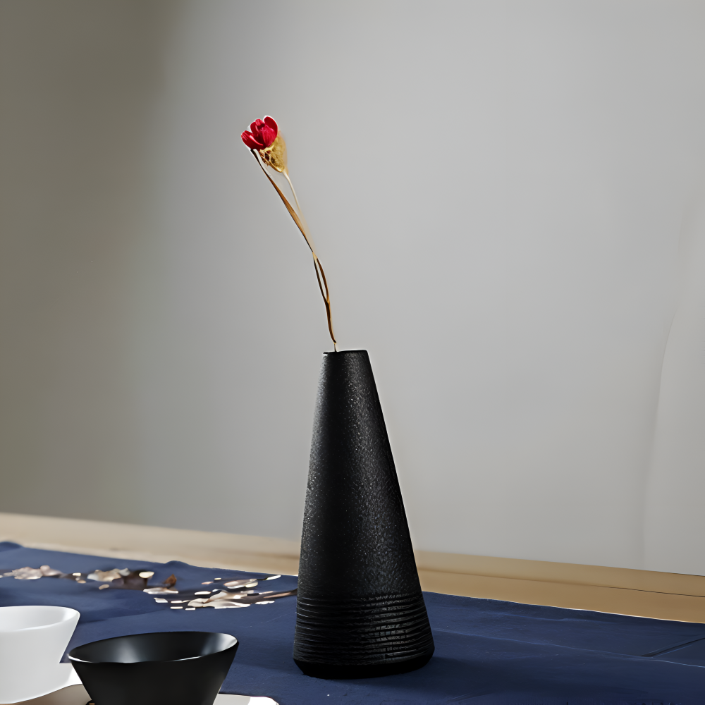 BlackCraft Bodenvase Schwarz – Stilvolle Eleganz Für Ihre Blumen 2