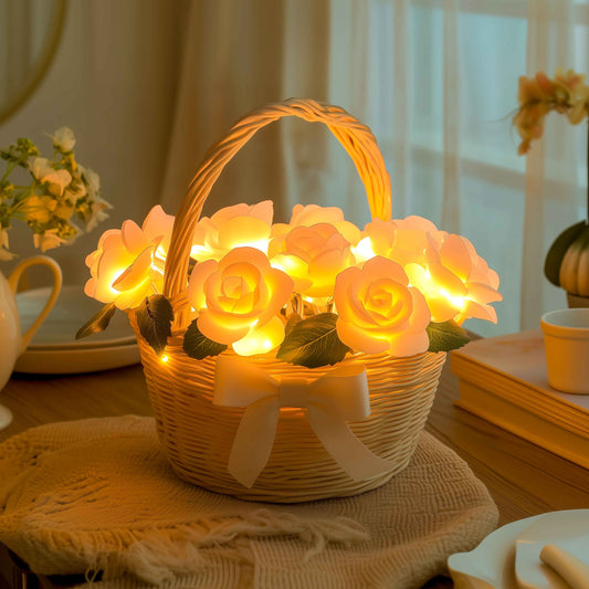 BloomBasket Licht | LED-Blumenkorb – Gemütliche Atmosphäre mit Stil 1