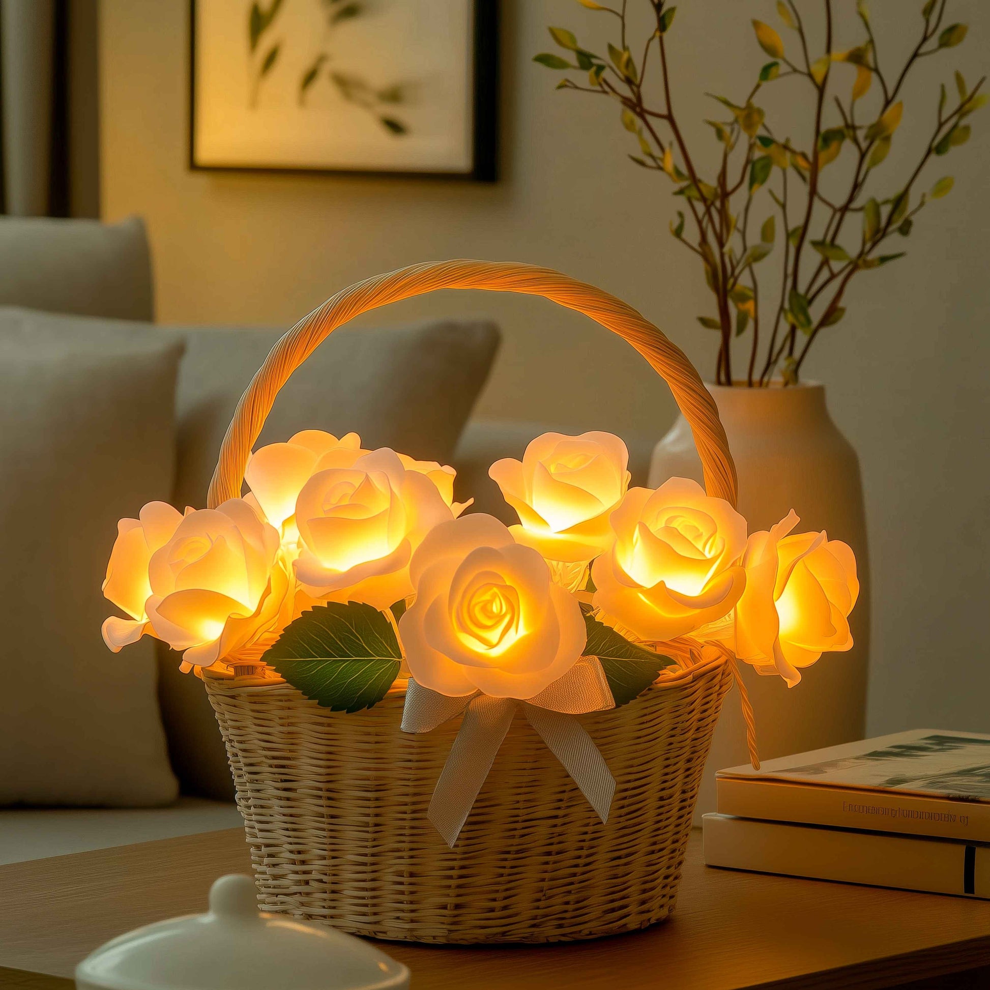 BloomBasket Licht | LED-Blumenkorb – Gemütliche Atmosphäre mit Stil 4