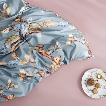 Buntes Bettbezug-Set Mit Baummuster – Elegante Tropische Akzente Für Ihr Schlafzimmer 3