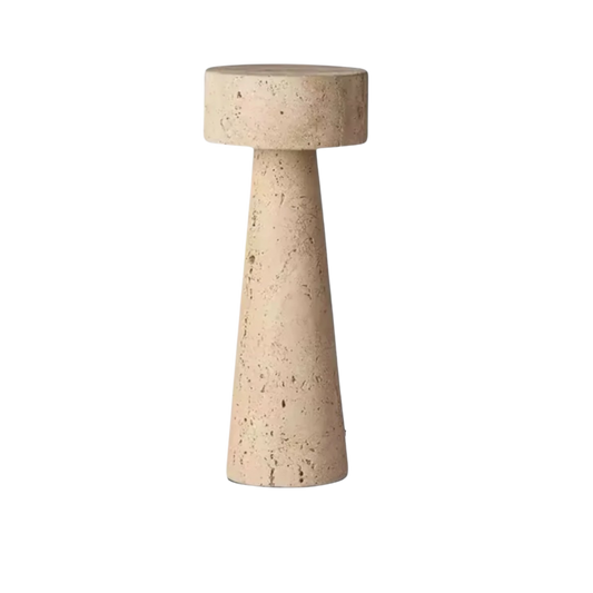 Minimalistische Tischlampe Natursteinpfeiler – Ruhige Atmosphäre mit Diffusem Licht