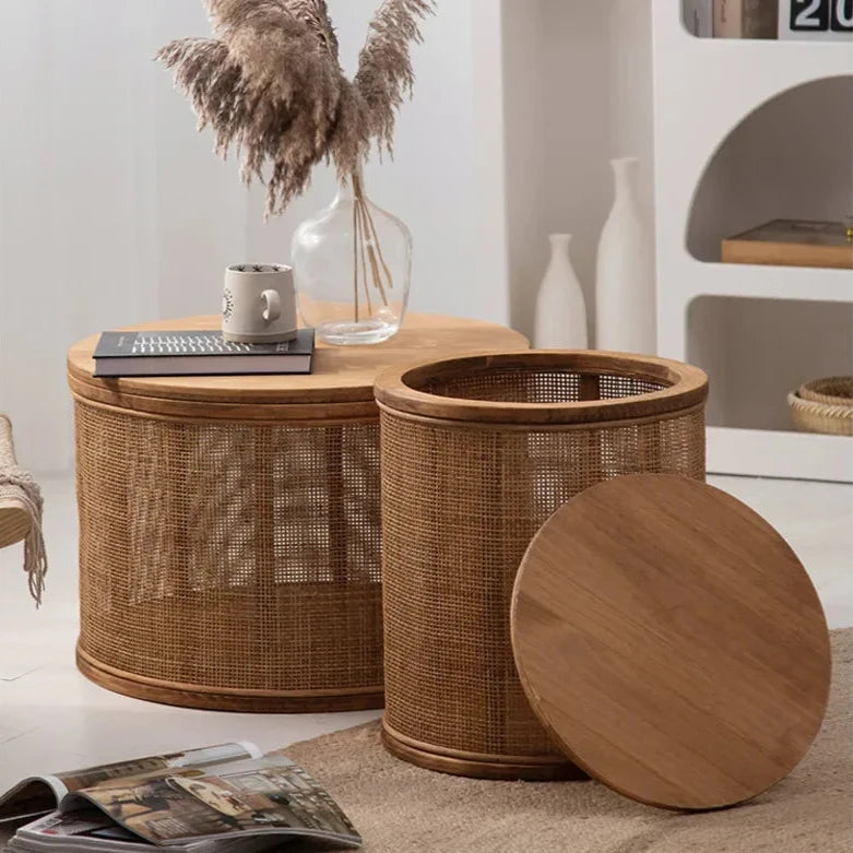 Ceto Couchtisch Rund Aus Rattan – Eleganter Stil Für Ihr Wohnzimmer 1