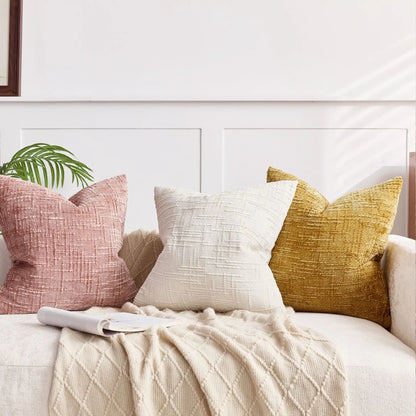 Chenille Grob Garn Kissenabdeckung – Elegante Textur für Gemütliches Ambiente 2