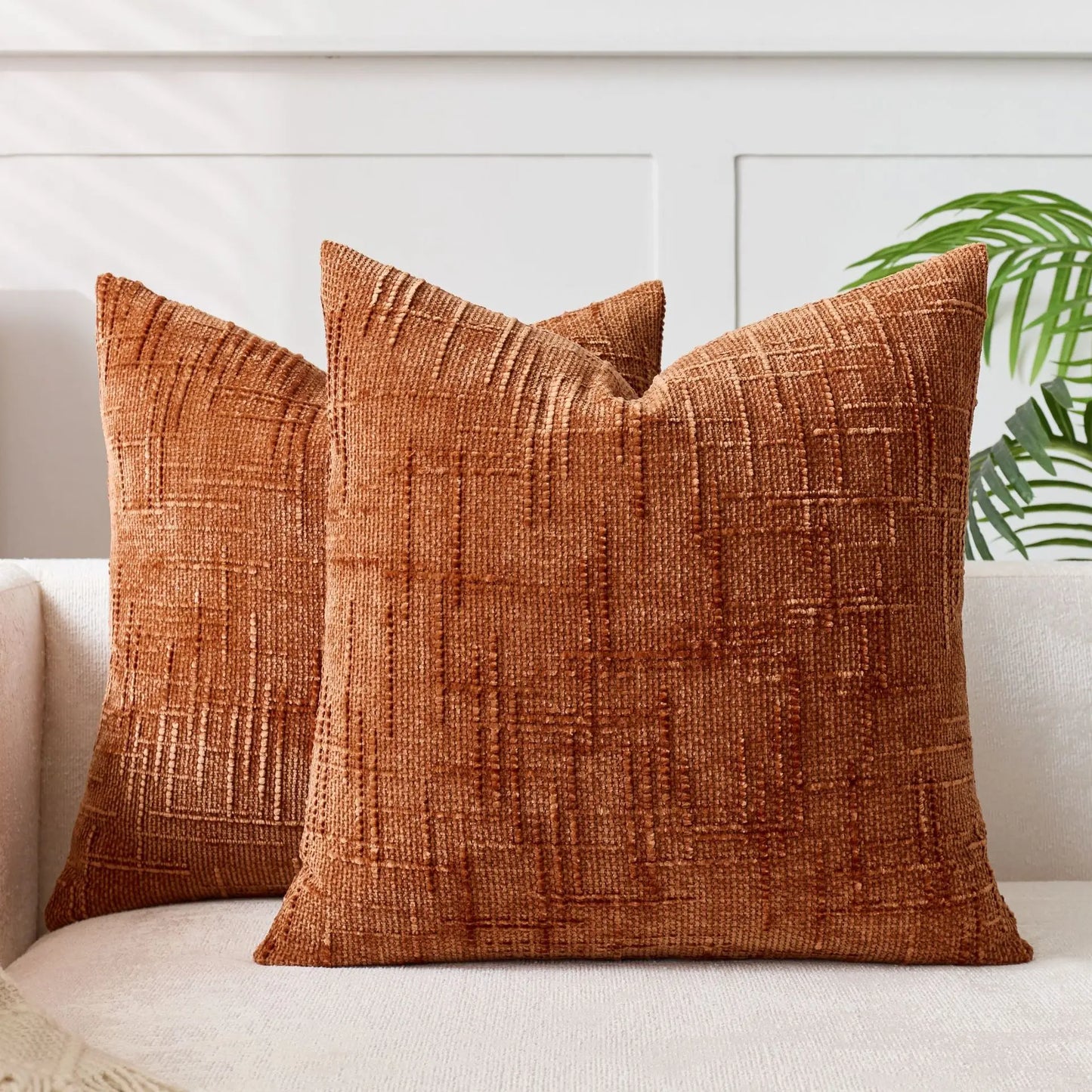 Chenille Grob Garn Kissenabdeckung – Elegante Textur für Gemütliches Ambiente 4