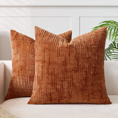 Chenille Grob Garn Kissenabdeckung – Elegante Textur für Gemütliches Ambiente 4