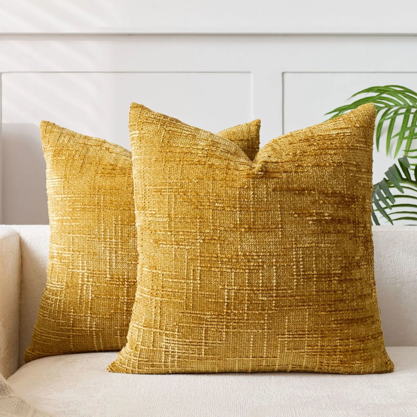 Chenille Grob Garn Kissenabdeckung – Elegante Textur für Gemütliches Ambiente 5