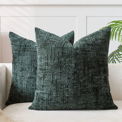 Chenille Grob Garn Kissenabdeckung – Elegante Textur für Gemütliches Ambiente 6