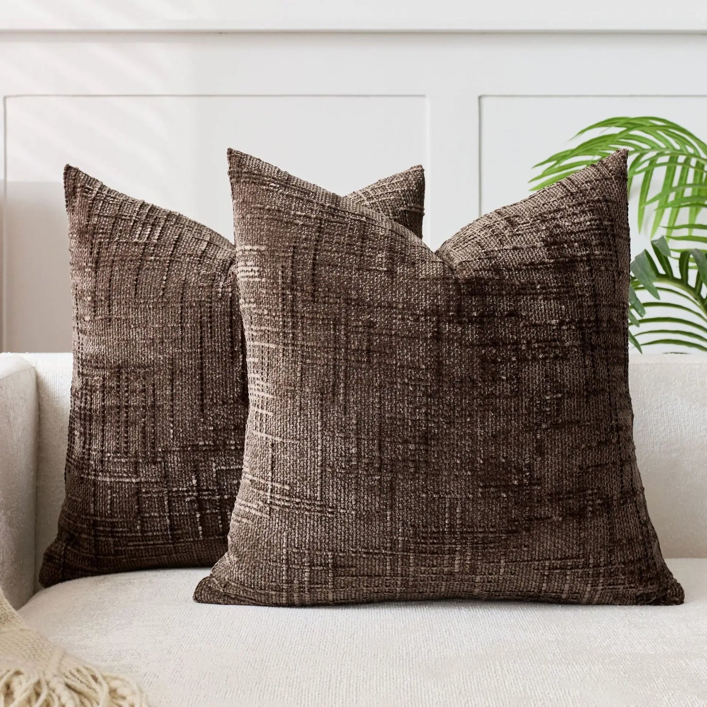 Chenille Grob Garn Kissenabdeckung – Elegante Textur für Gemütliches Ambiente 7