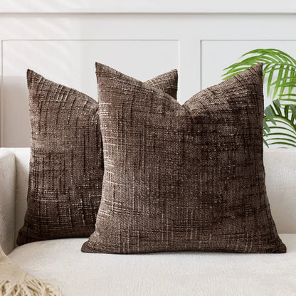 Chenille Grob Garn Kissenabdeckung – Elegante Textur für Gemütliches Ambiente 7