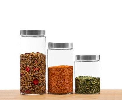 Chicago Kanister-Set Glas Mit Edelstahl – Elegante Aufbewahrung Für Ihre Küche 2