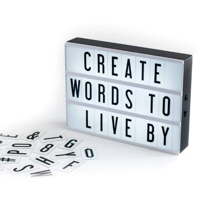 Cinematic Light Box A4 Schwarz – Kreative Botschaften Für Jeden Anlass 0